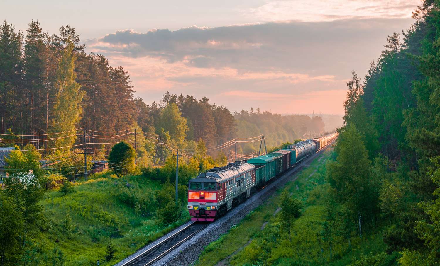 Ρωσικοί σιδηρόδρομοι παζλ online από φωτογραφία