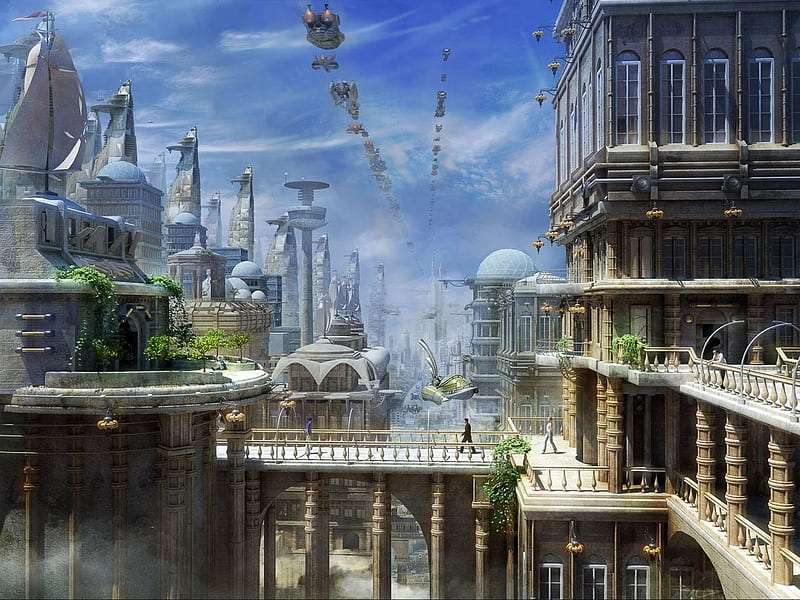 future city puzzle online from photo