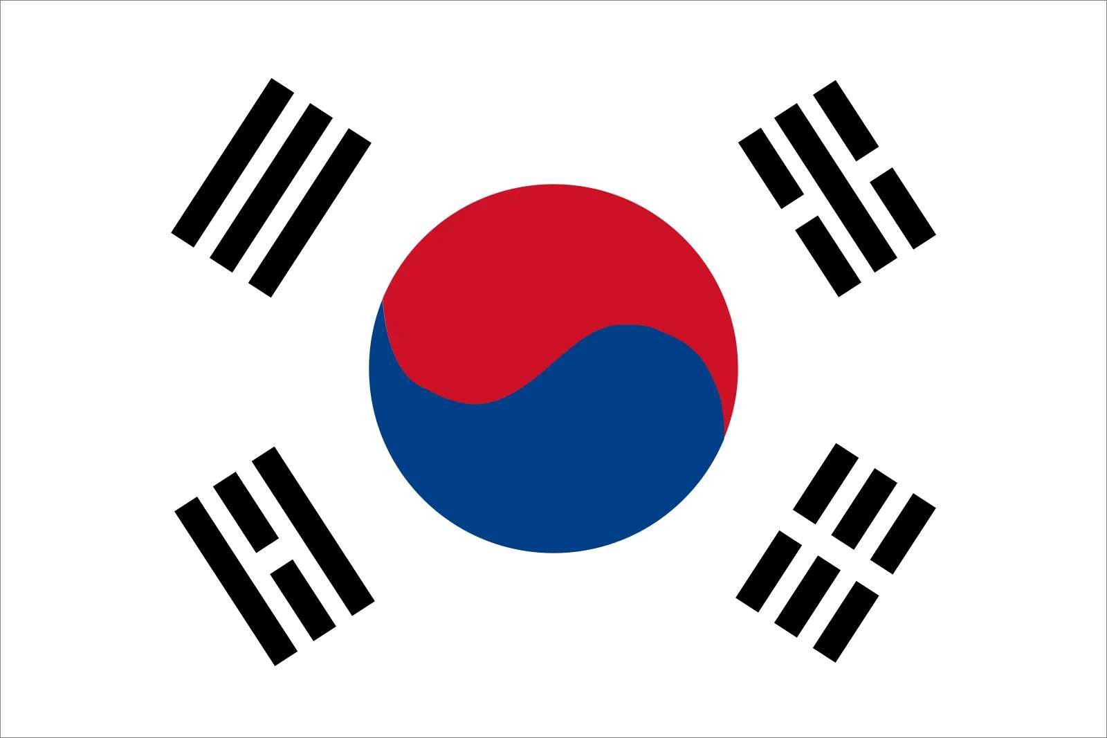 κορεατική σημαία online παζλ