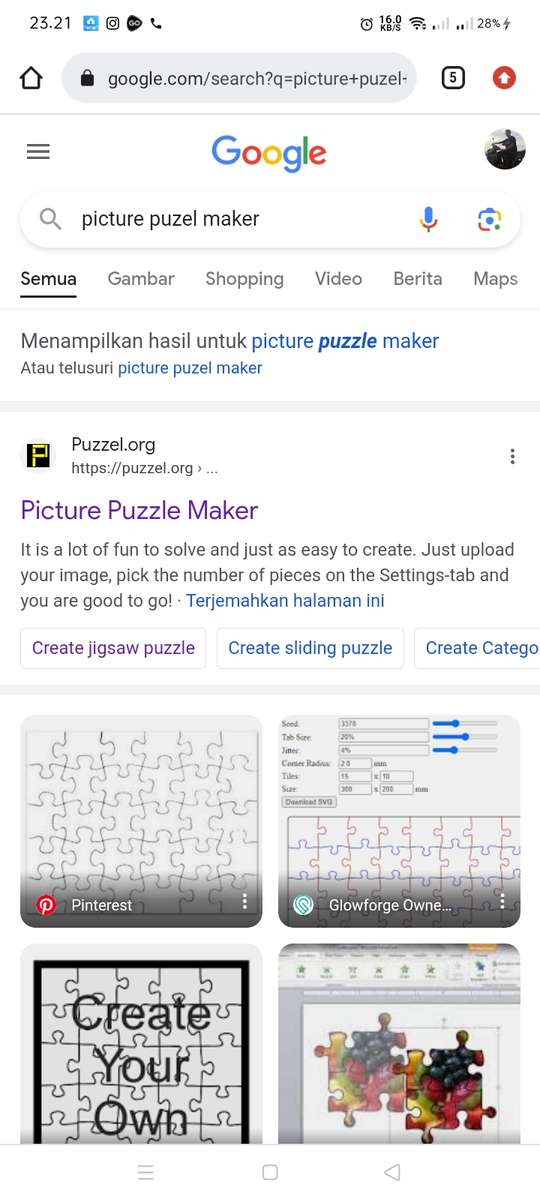 Percobaan puzzle en ligne
