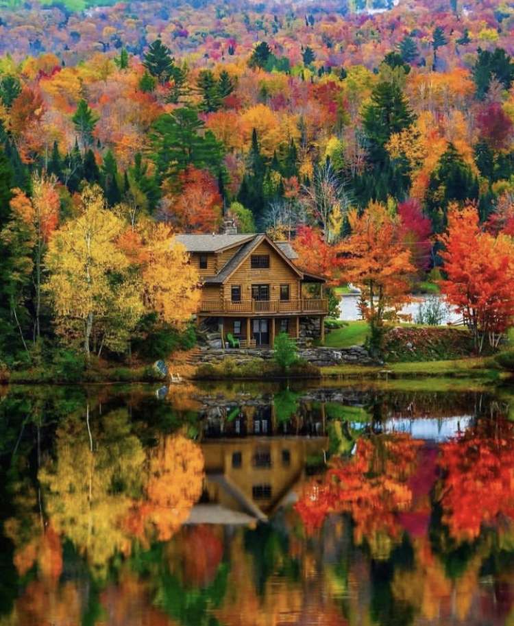 Vermont ősszel online puzzle