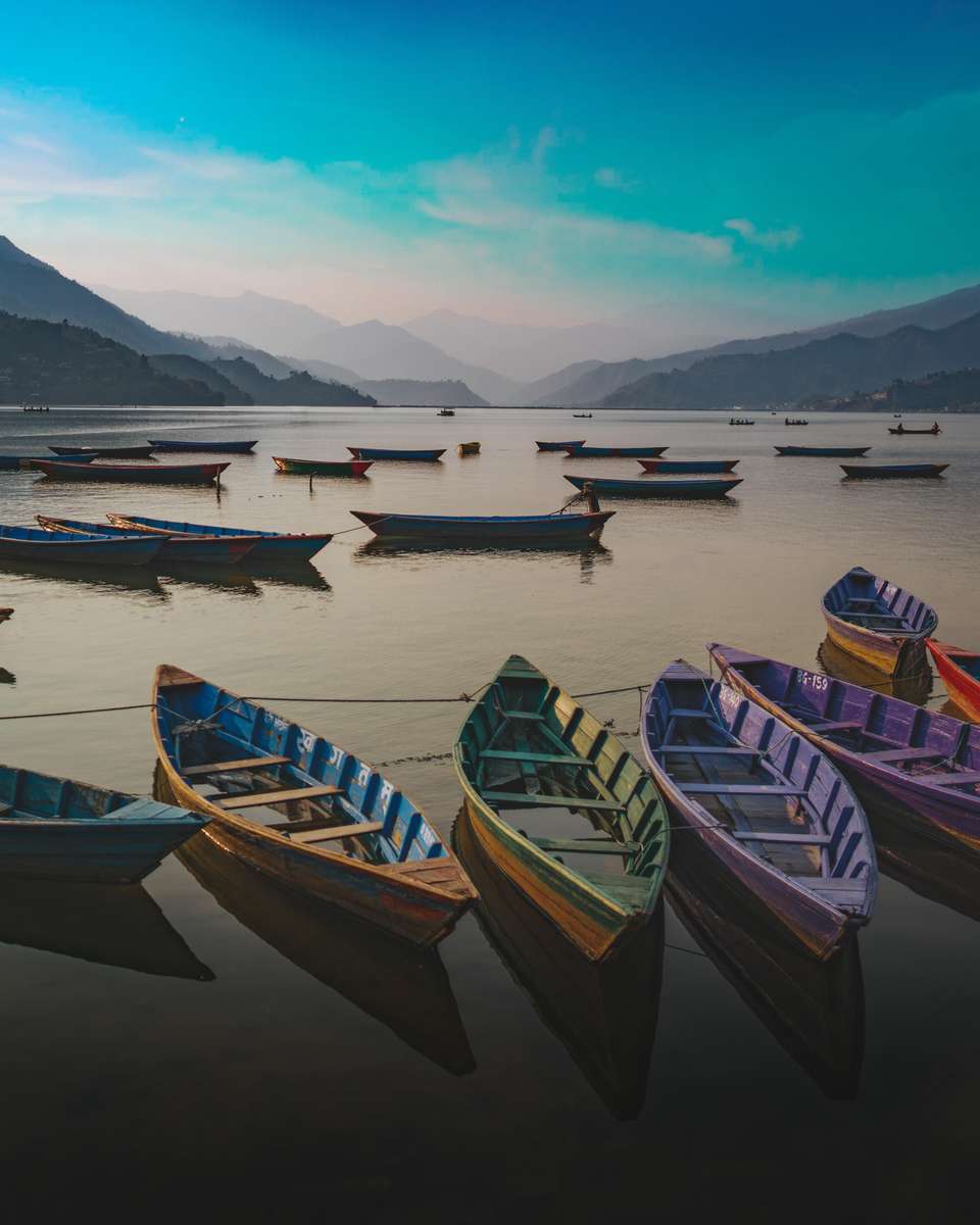 βάρκες στο νερό παζλ online από φωτογραφία