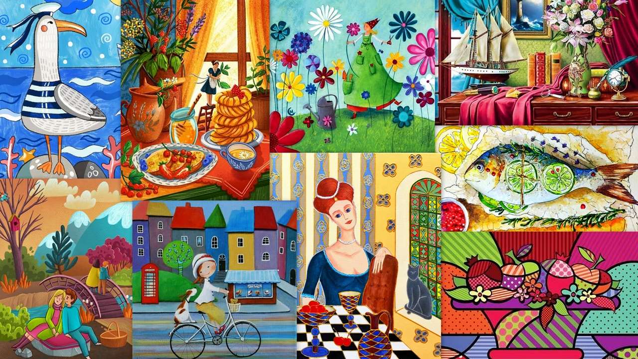 Collage d'images puzzle en ligne