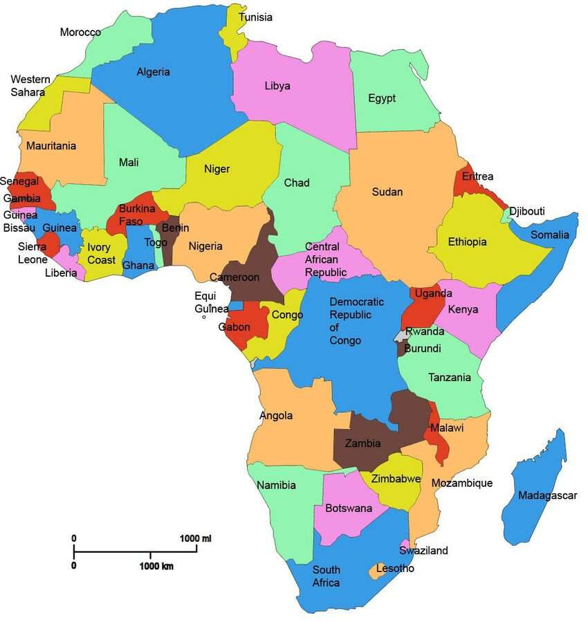 Erstaunliches Afrika Online-Puzzle vom Foto