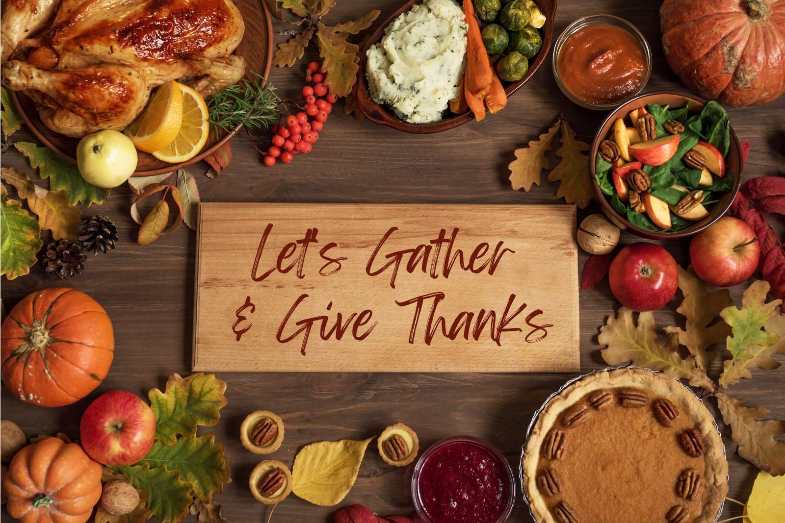 Thanksgiving-Tisch Online-Puzzle vom Foto