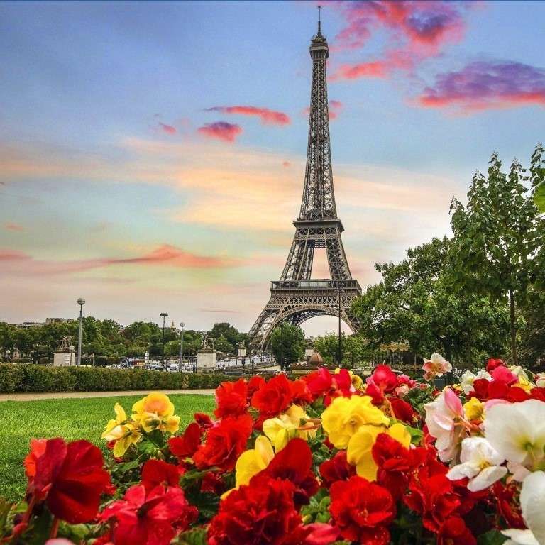 parijs frankrijk mijlpaal puzzel online van foto