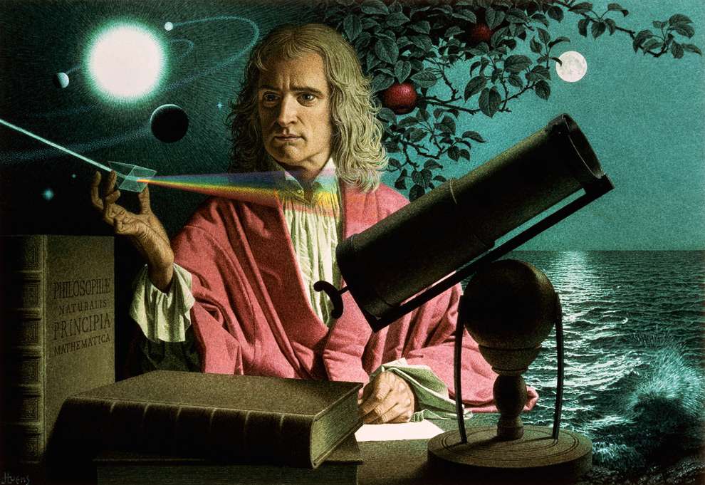 Головоломка Ісаака Ньютона онлайн пазл