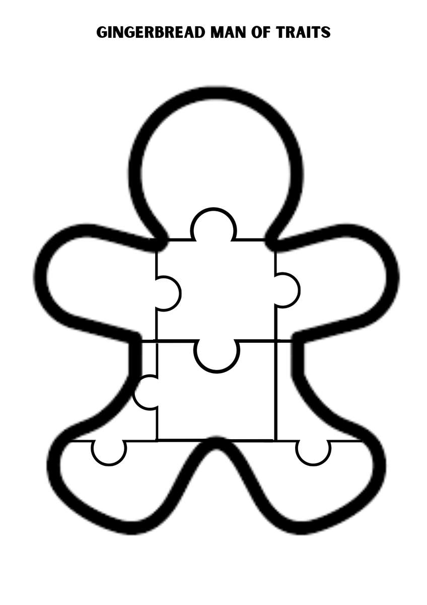 Perníkový panáček puzzle online z fotografie
