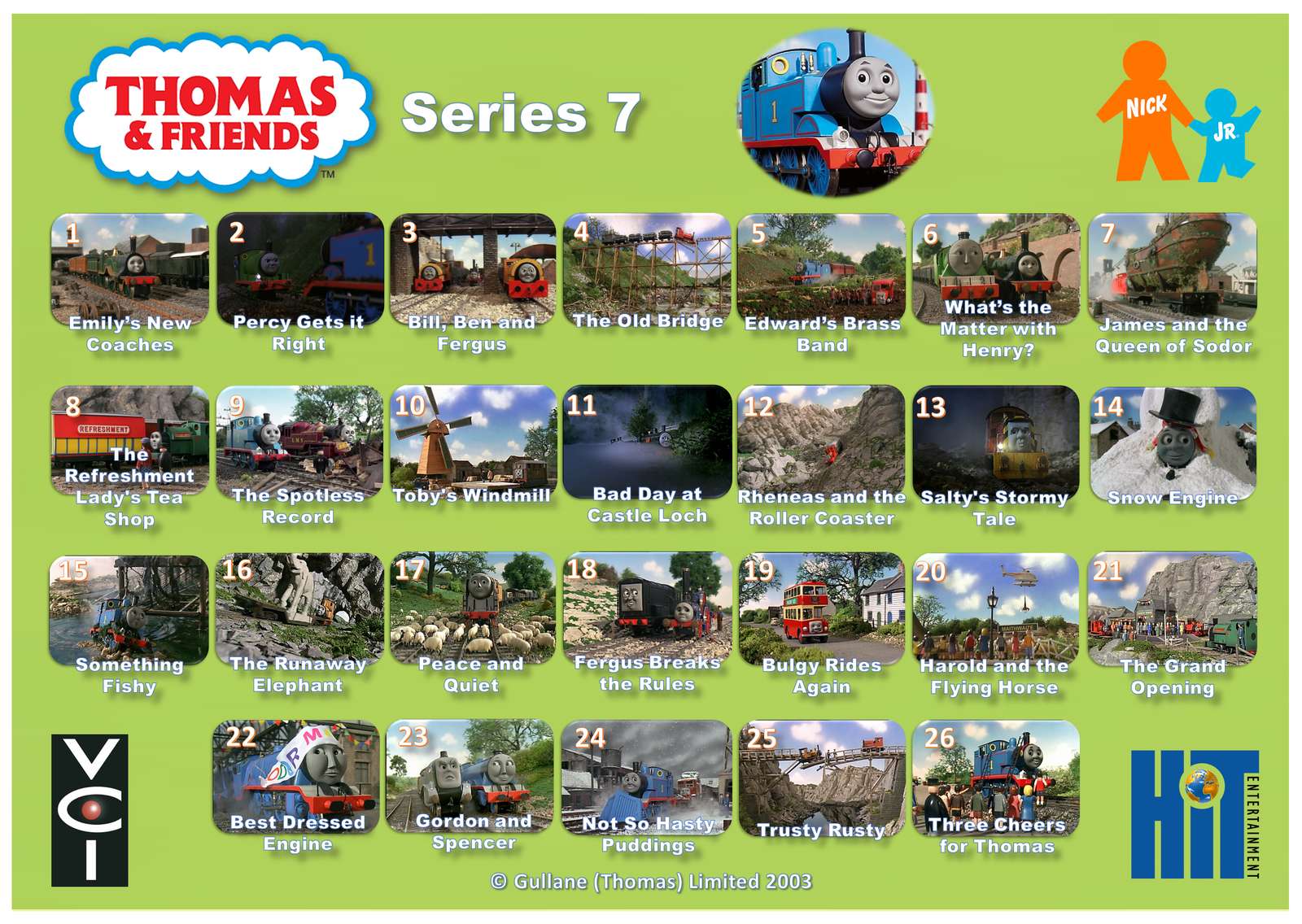 Thomas a přátelé řada 7 puzzle online z fotografie