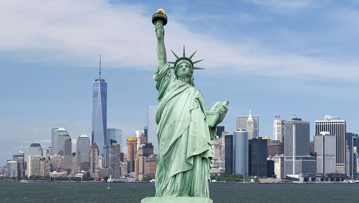Статуя Свободы пазл онлайн из фото