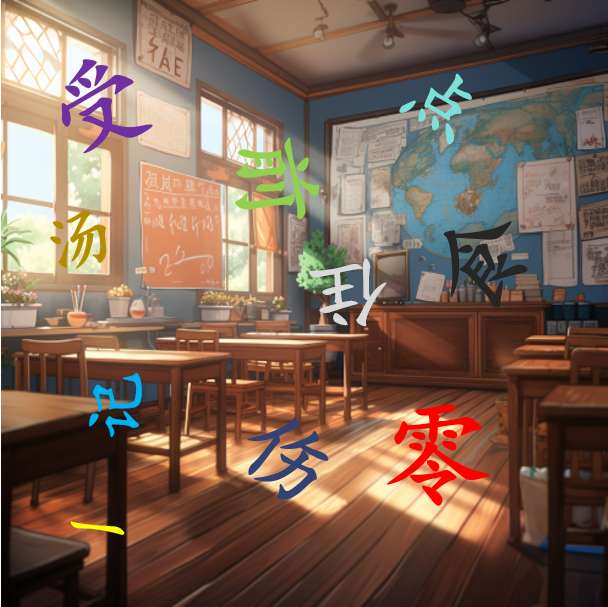 汉字，拼读第14册第三课 puzzle online din fotografie