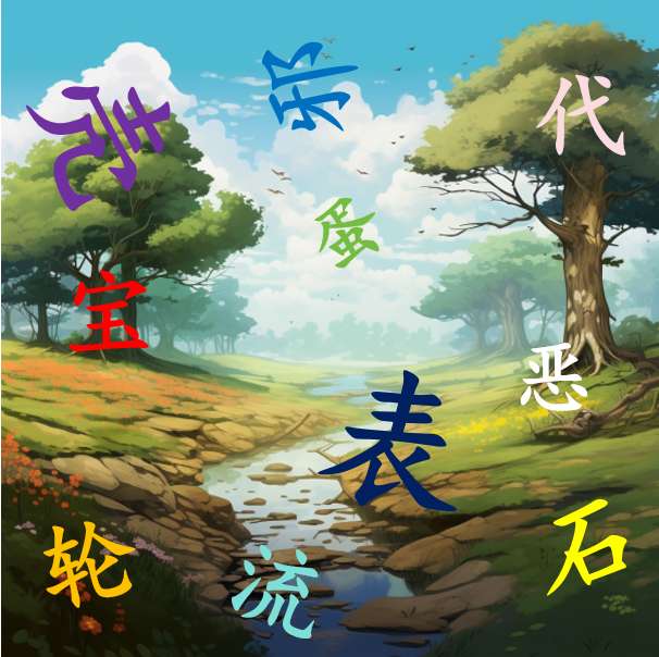 汉字拼图第六册第一 online puzzel