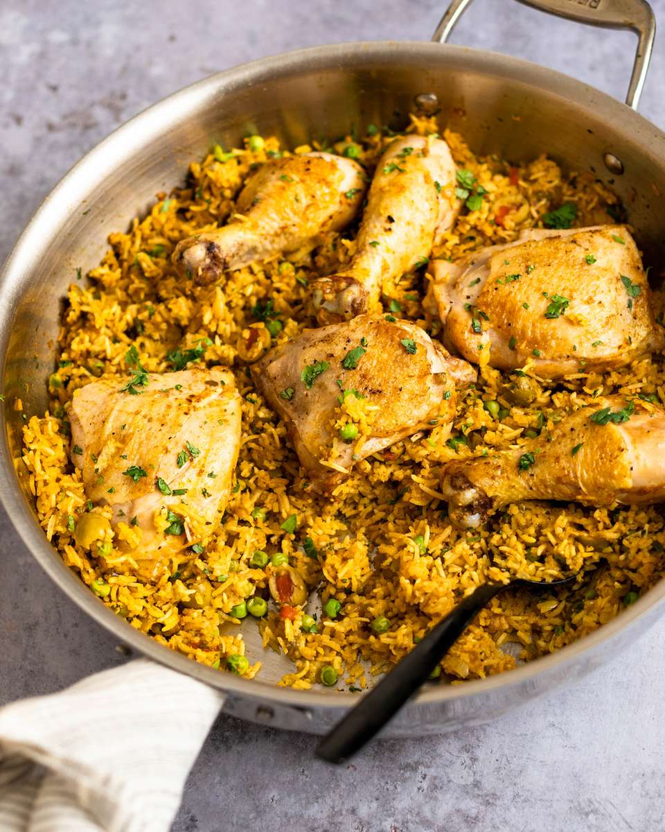 Arroz y Pollo puzzle online a partir de foto