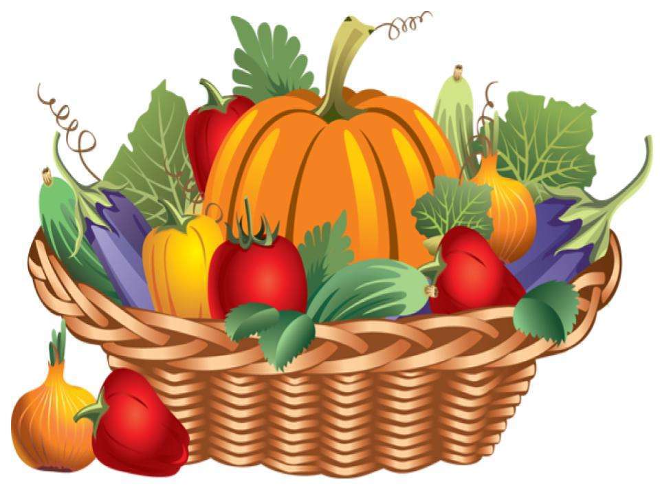Herbstliches Gemüsekorb-Puzzle Online-Puzzle vom Foto