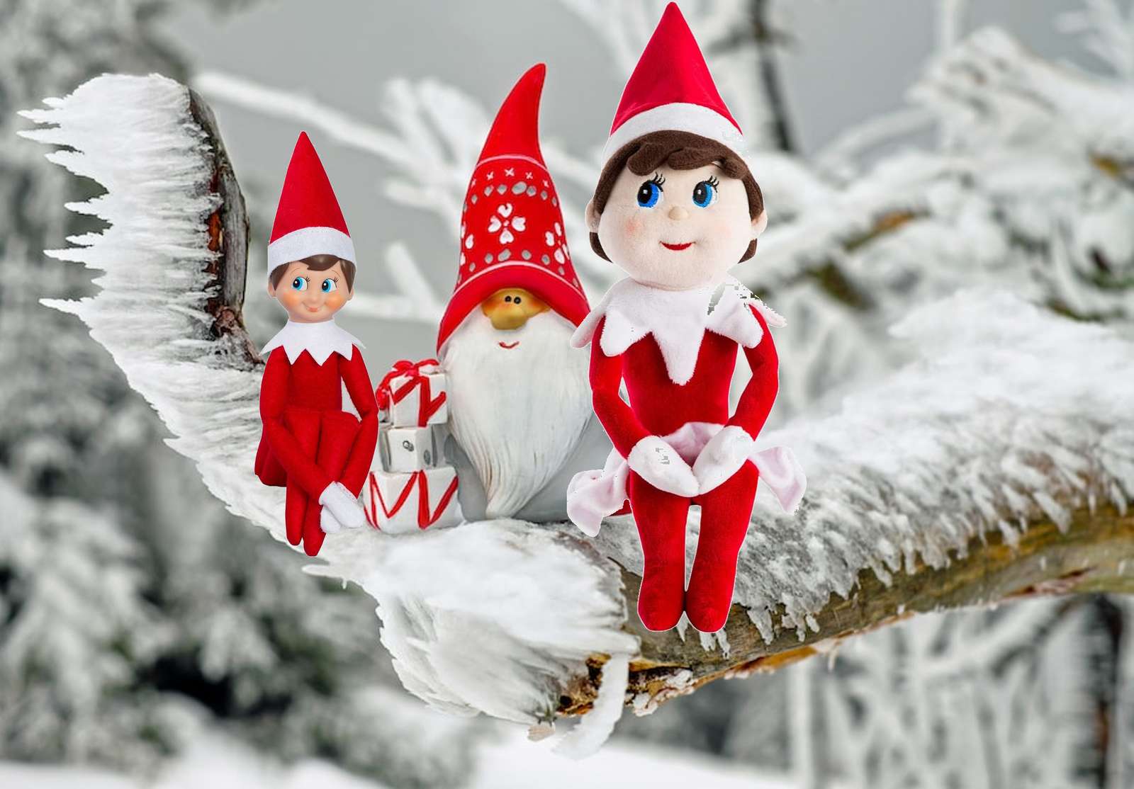 Elfos de Natal puzzle online a partir de fotografia