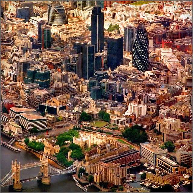 City of London pussel online från foto