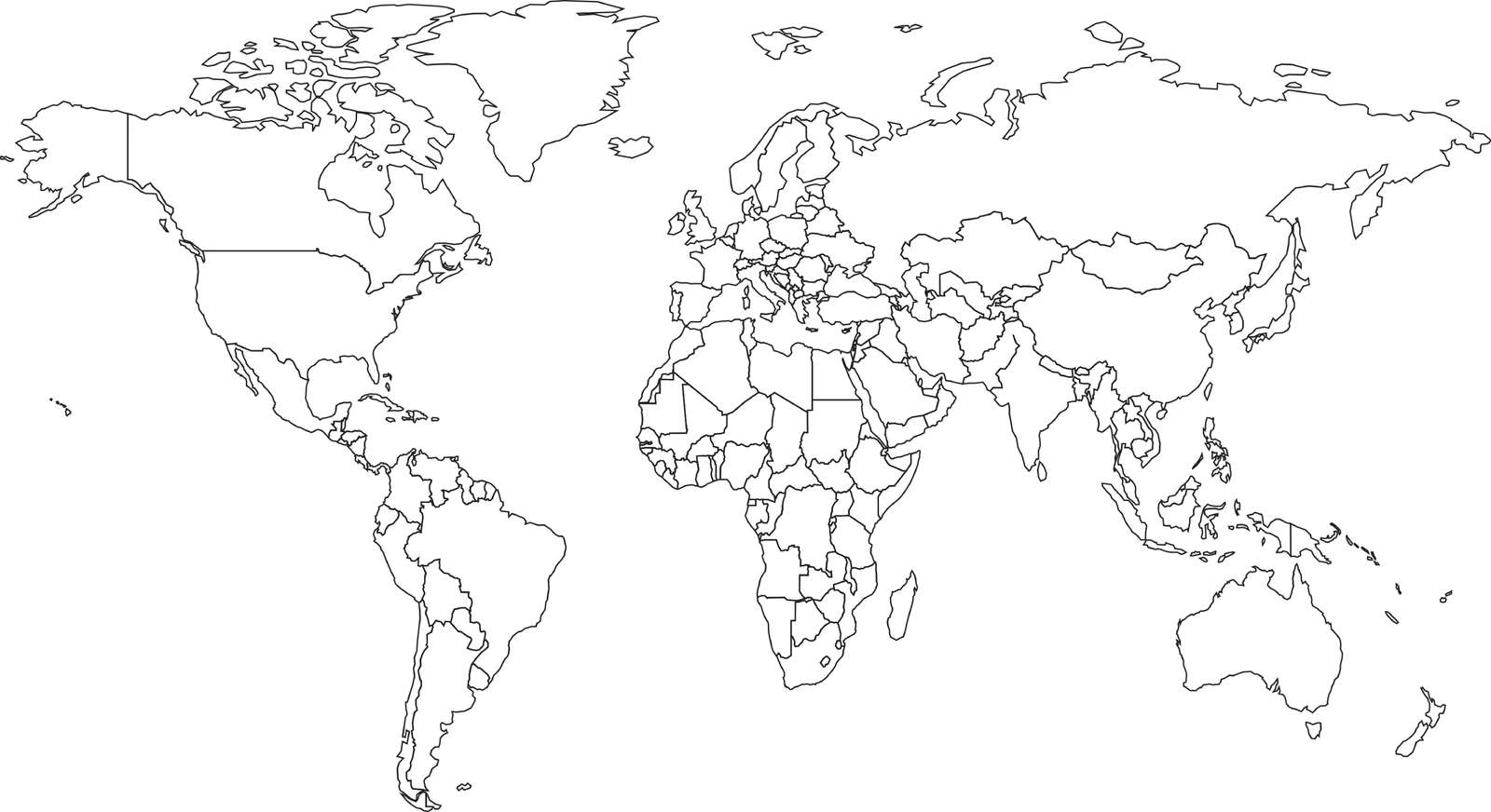 Weltkarte Online-Puzzle