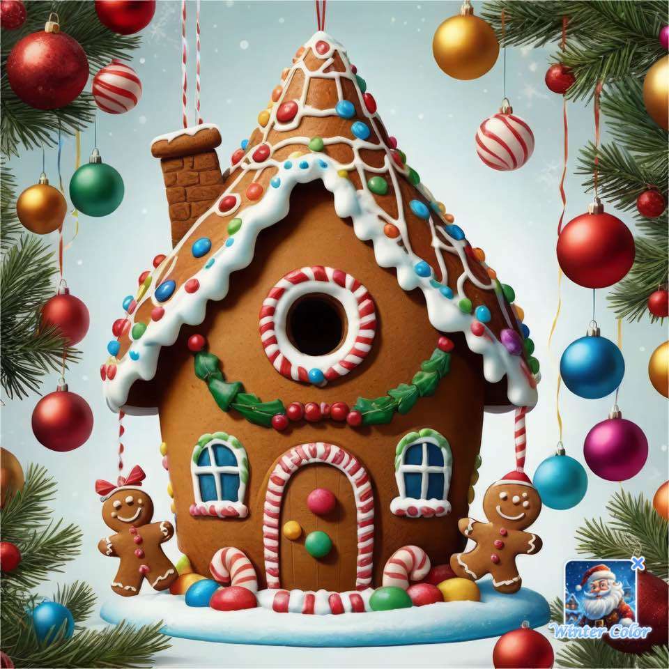 Gingerbread house online puzzle