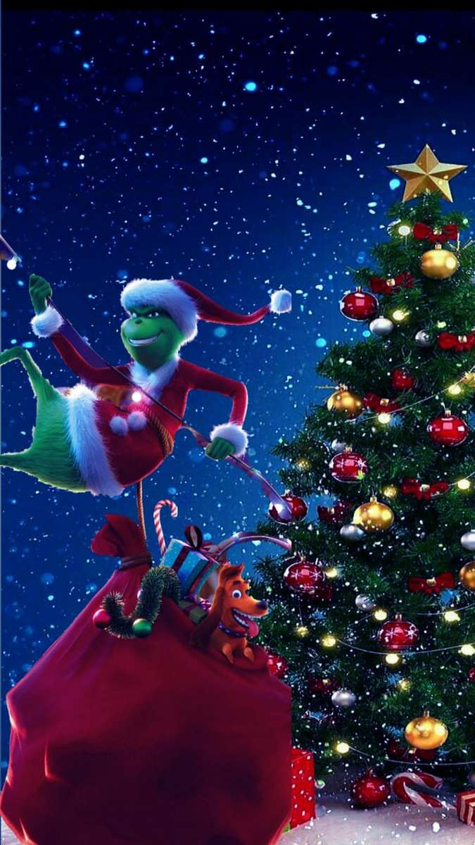 grinch christmas puzzle online from photo