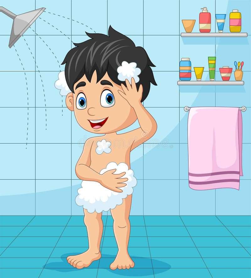 bath child puzzle online from photo