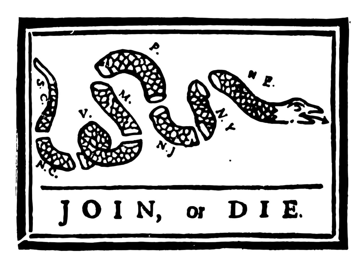 Join or Die puzzle online from photo