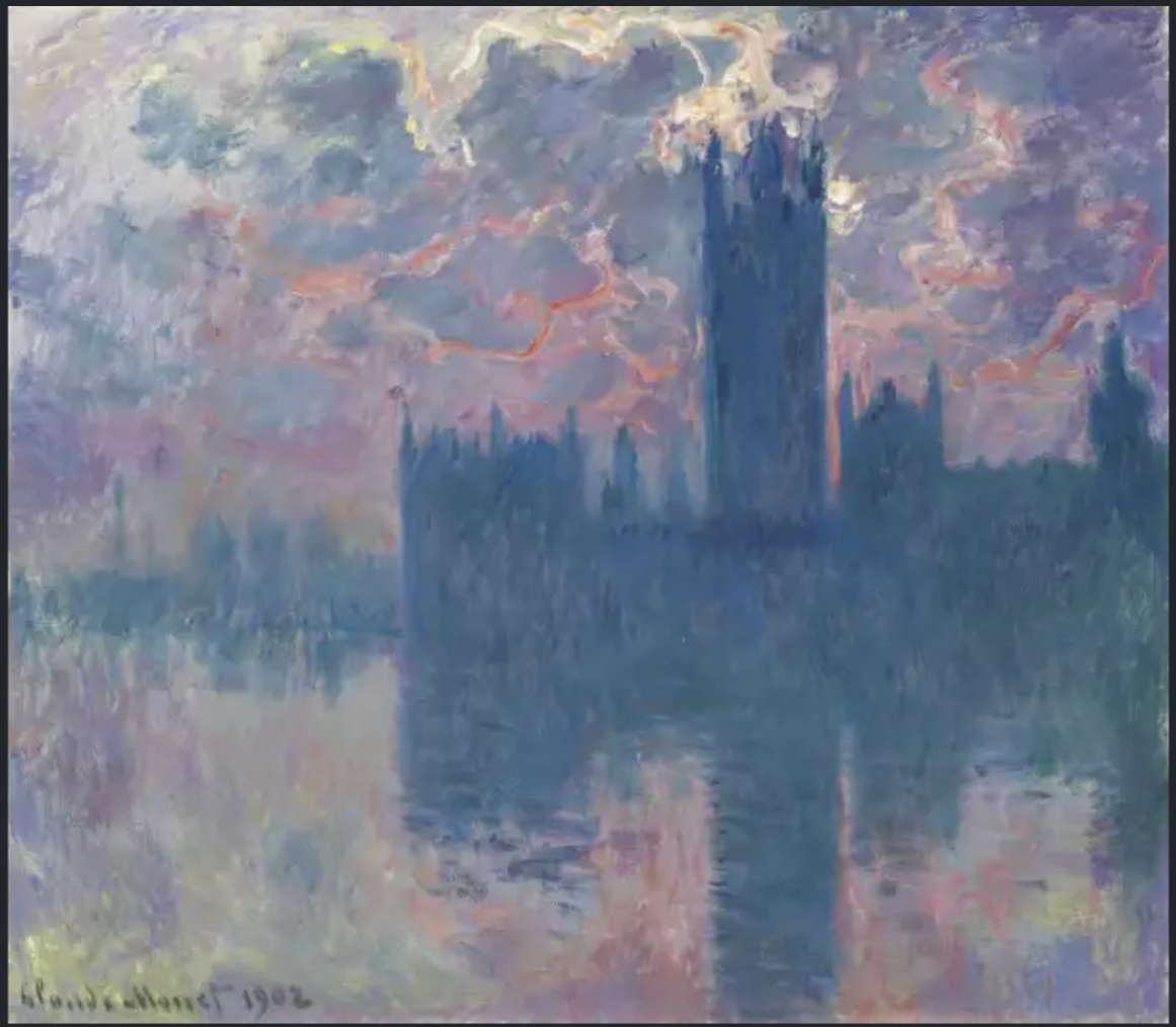 Monet 2 sunset puzzle online from photo