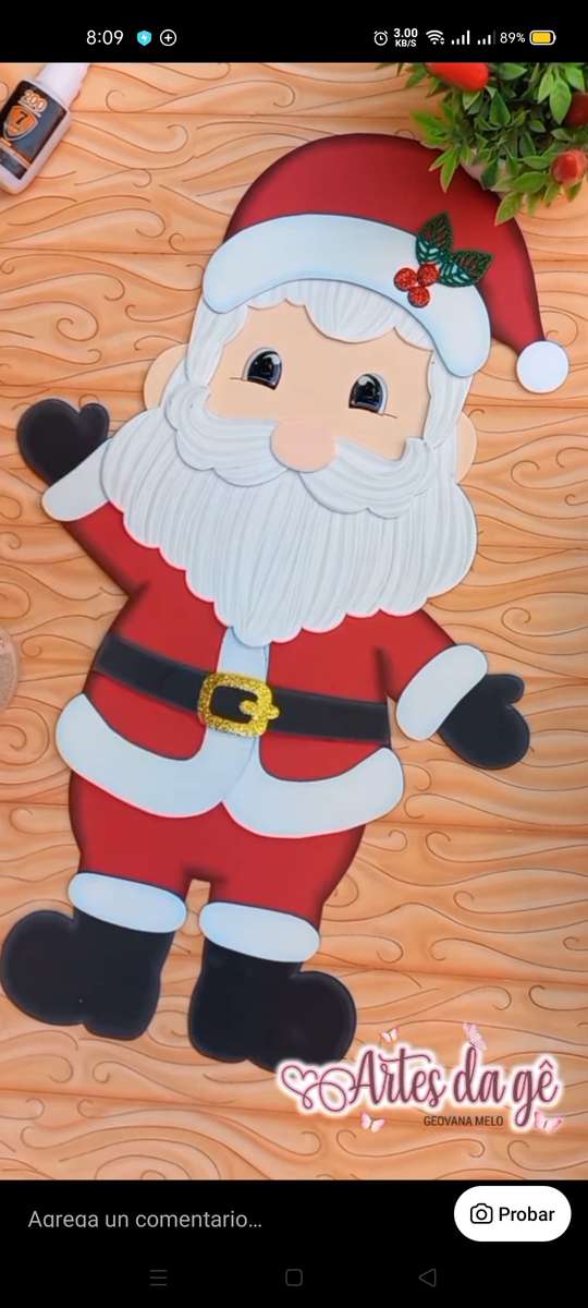 Babbo Natale puzzle online da foto