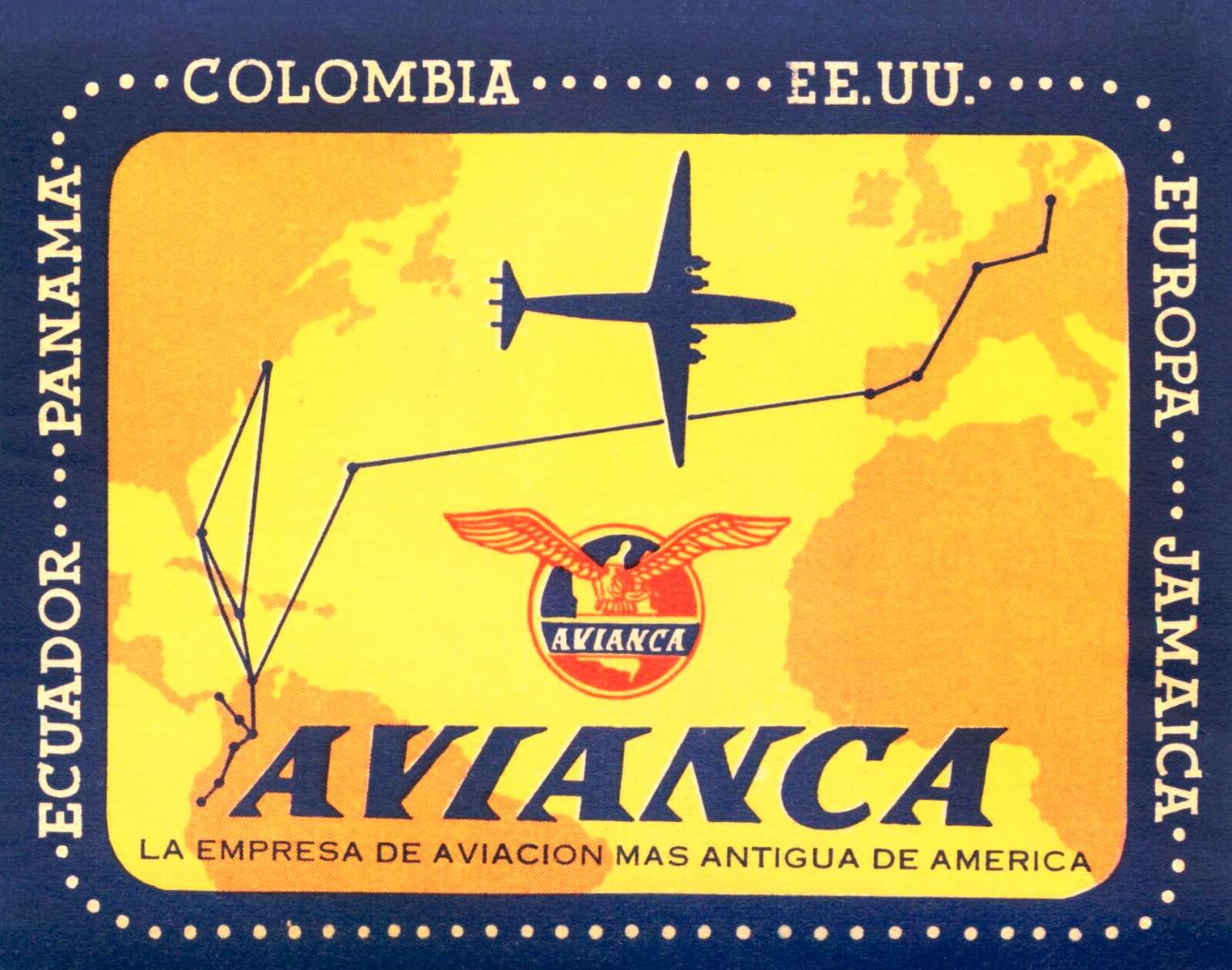 Avianca History puzzle online from photo