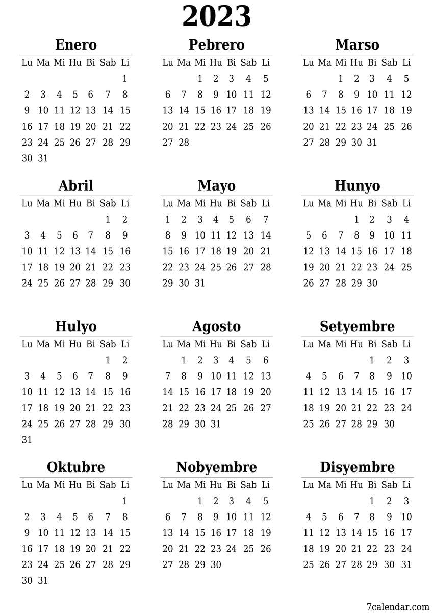 calendar online puzzle