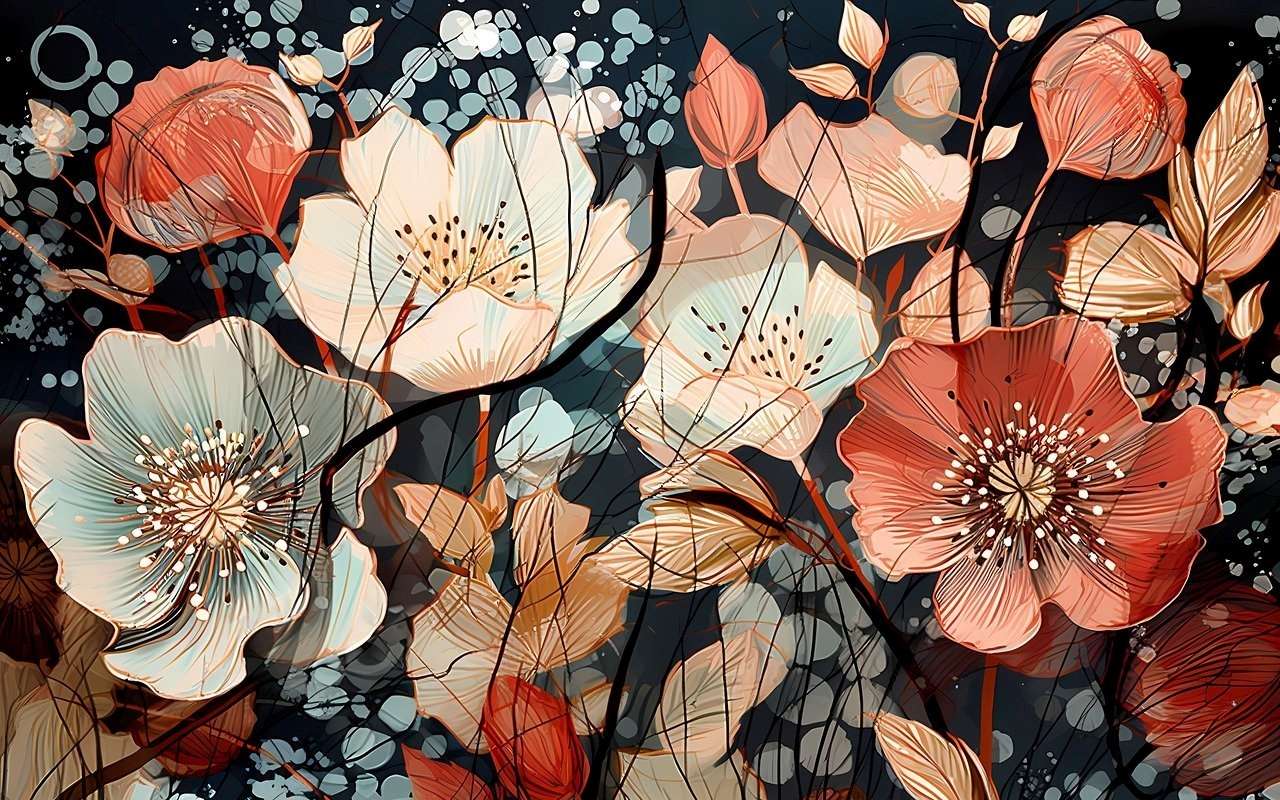 Virágok a szomszéd kertjében puzzle online fotóról