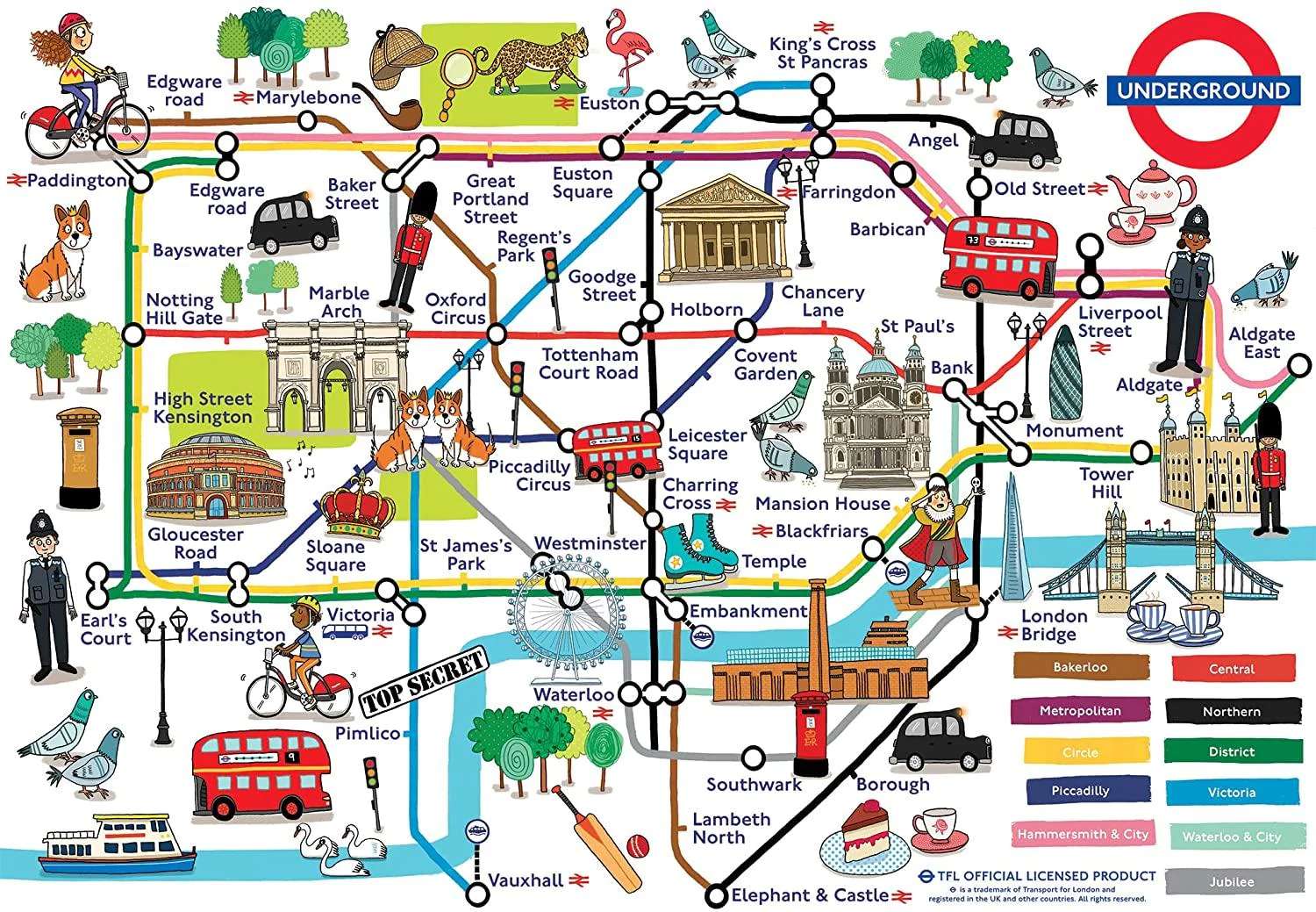 Londons U-Bahn Online-Puzzle