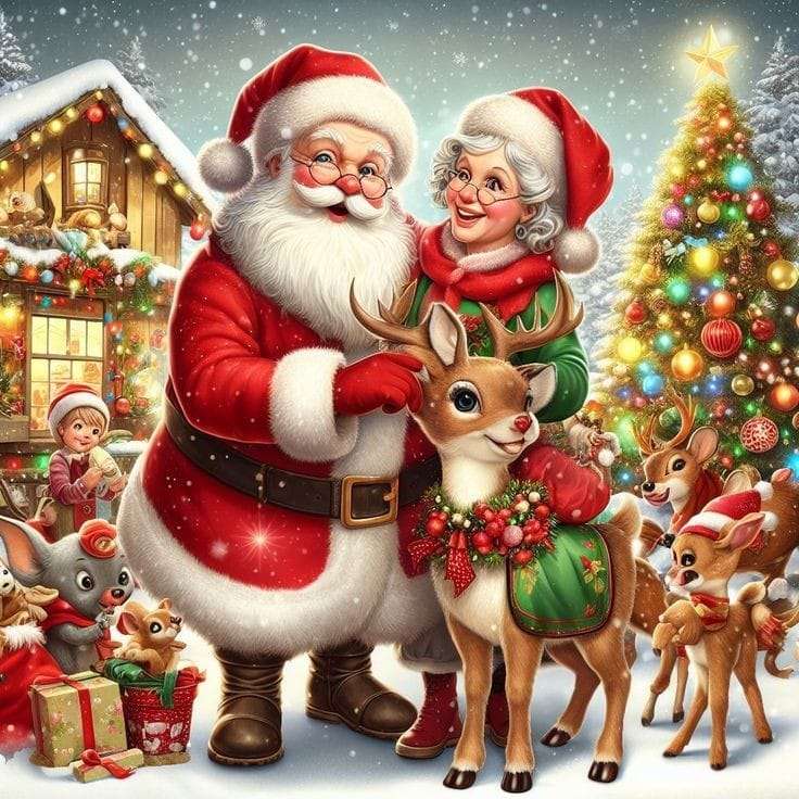 Дядо Коледа онлайн пъзел