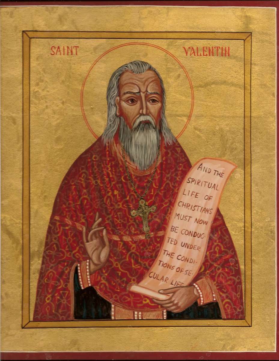 Св. Валентин онлайн пъзел от снимка