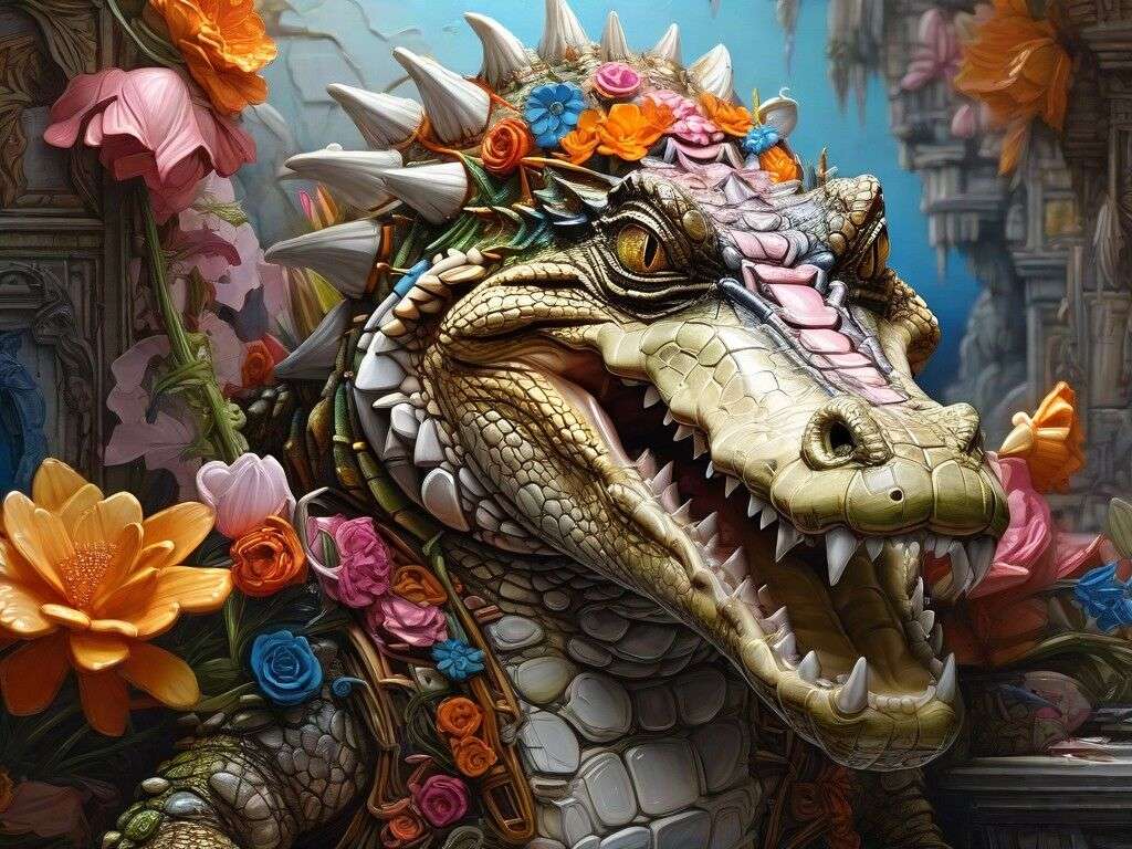Krokodil online puzzel