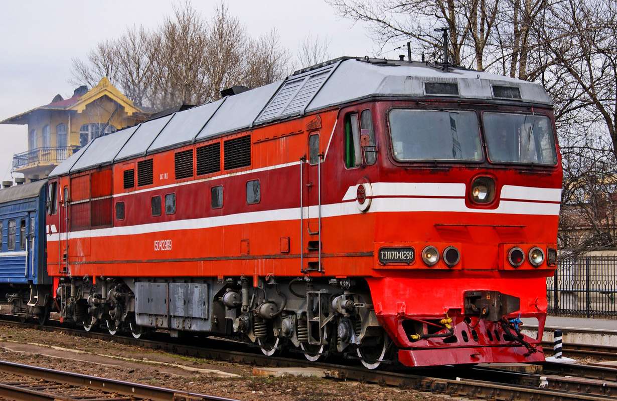 дизелов локомотив ТЕП 70 онлайн пъзел