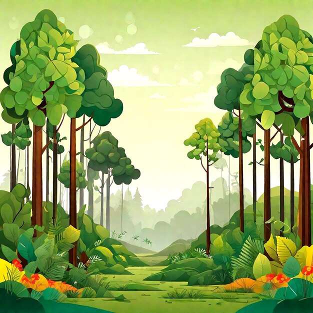 Skogsträd pussel online från foto