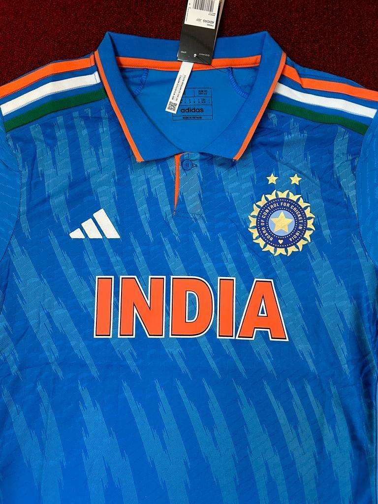 Camisa do time indiano de críquete puzzle online a partir de fotografia