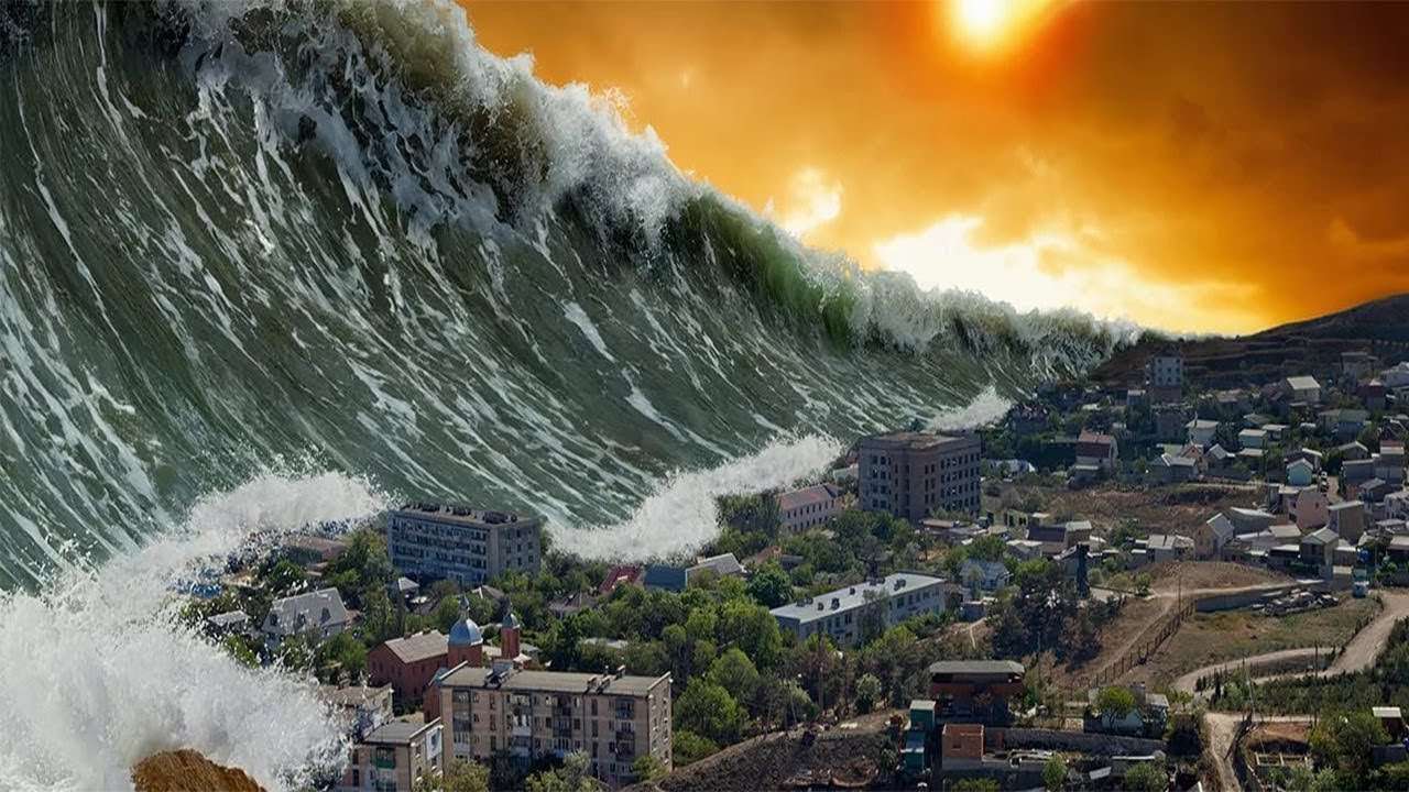 хвиля Цунамі скласти пазл онлайн з фото