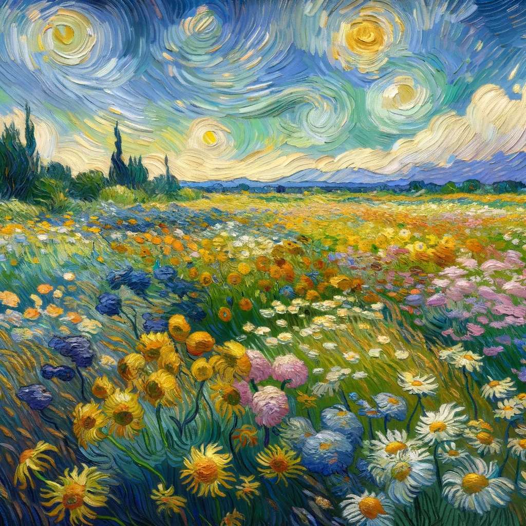 flor gogh rompecabezas en línea