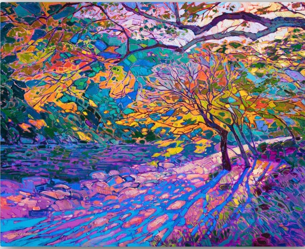 colorful trees online puzzle