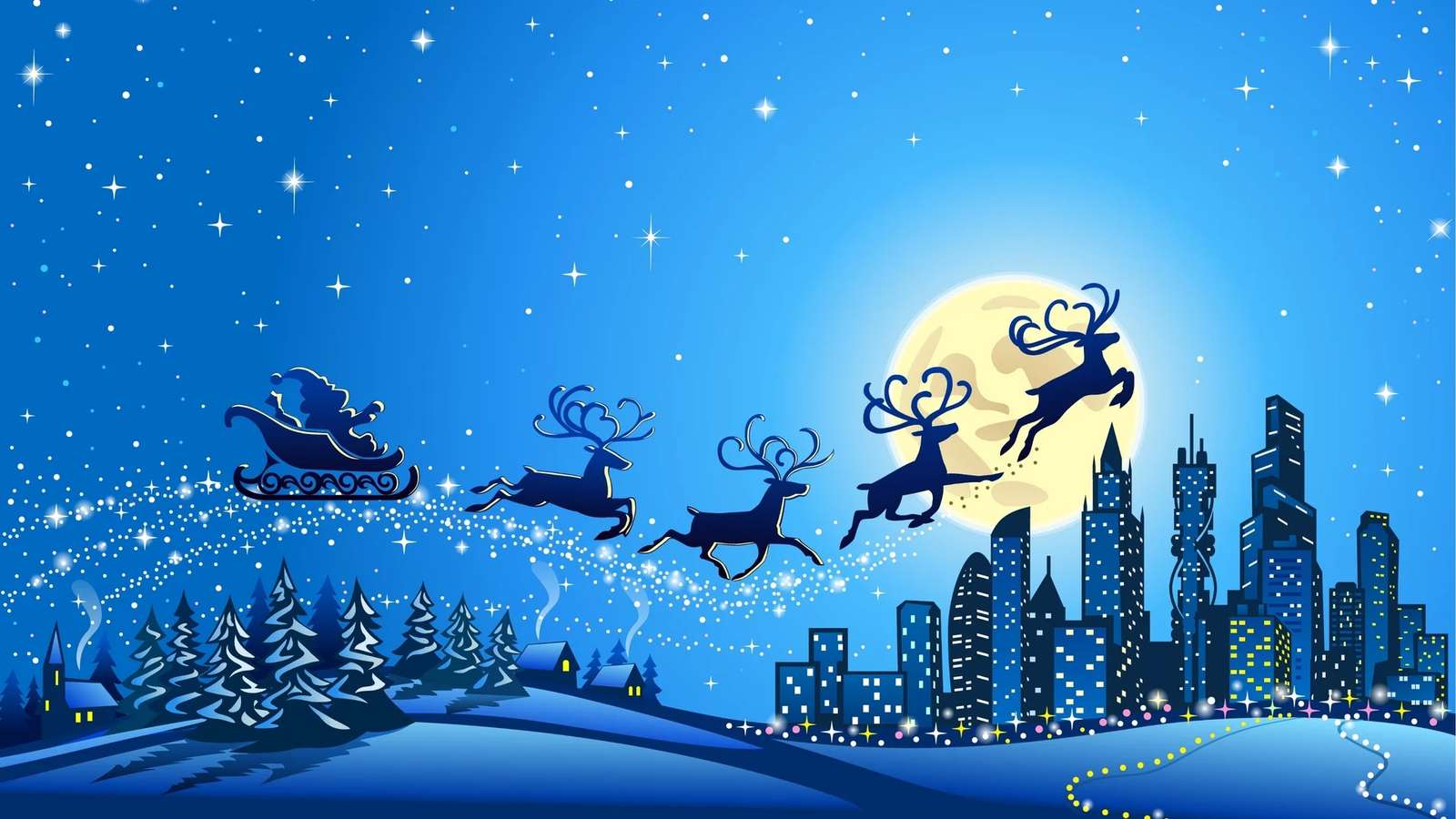 クリスマスの夜 写真からオンラインパズル
