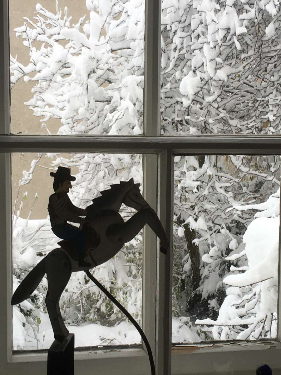 Călăreți în zăpadă puzzle online