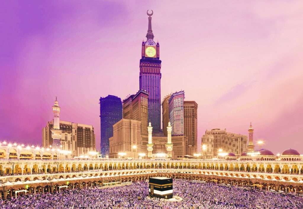 islamic puzzle with beautiful scenery in mecca puzzle online from photo