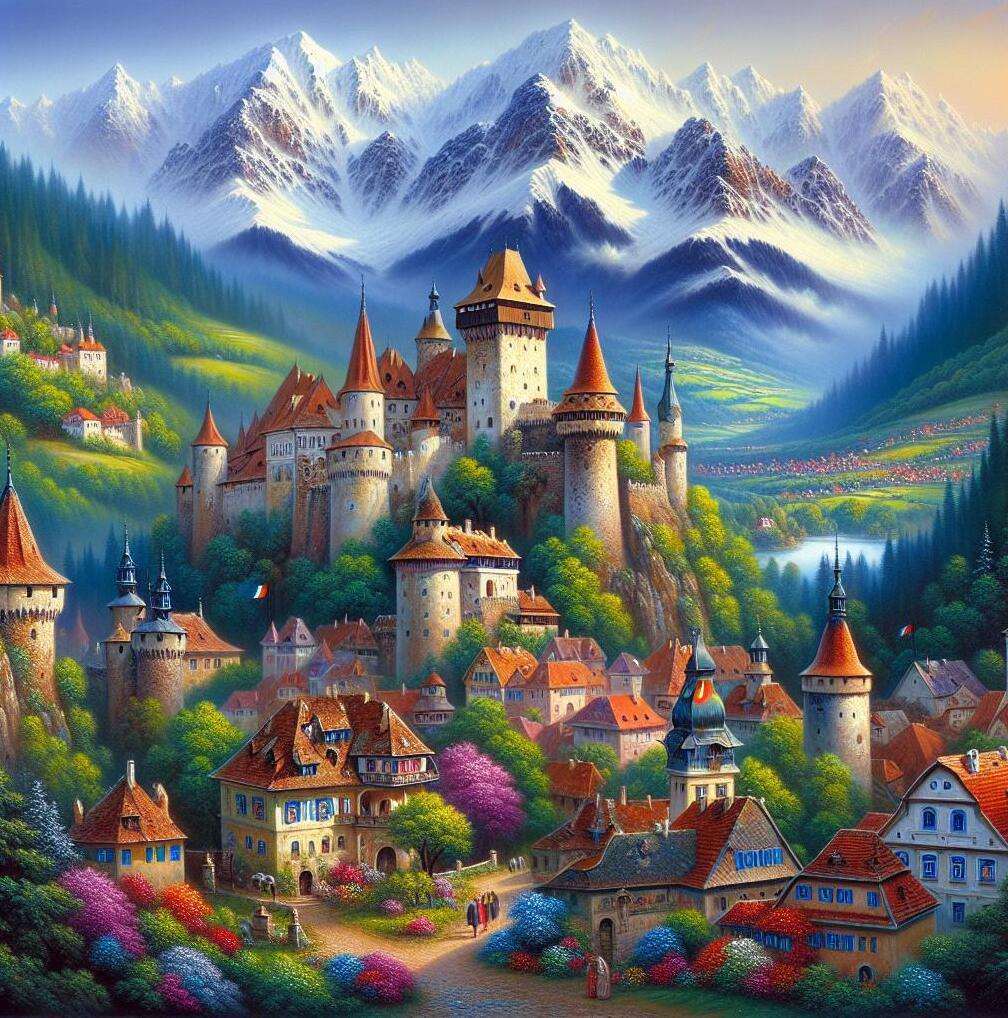 Румънски замък онлайн пъзел