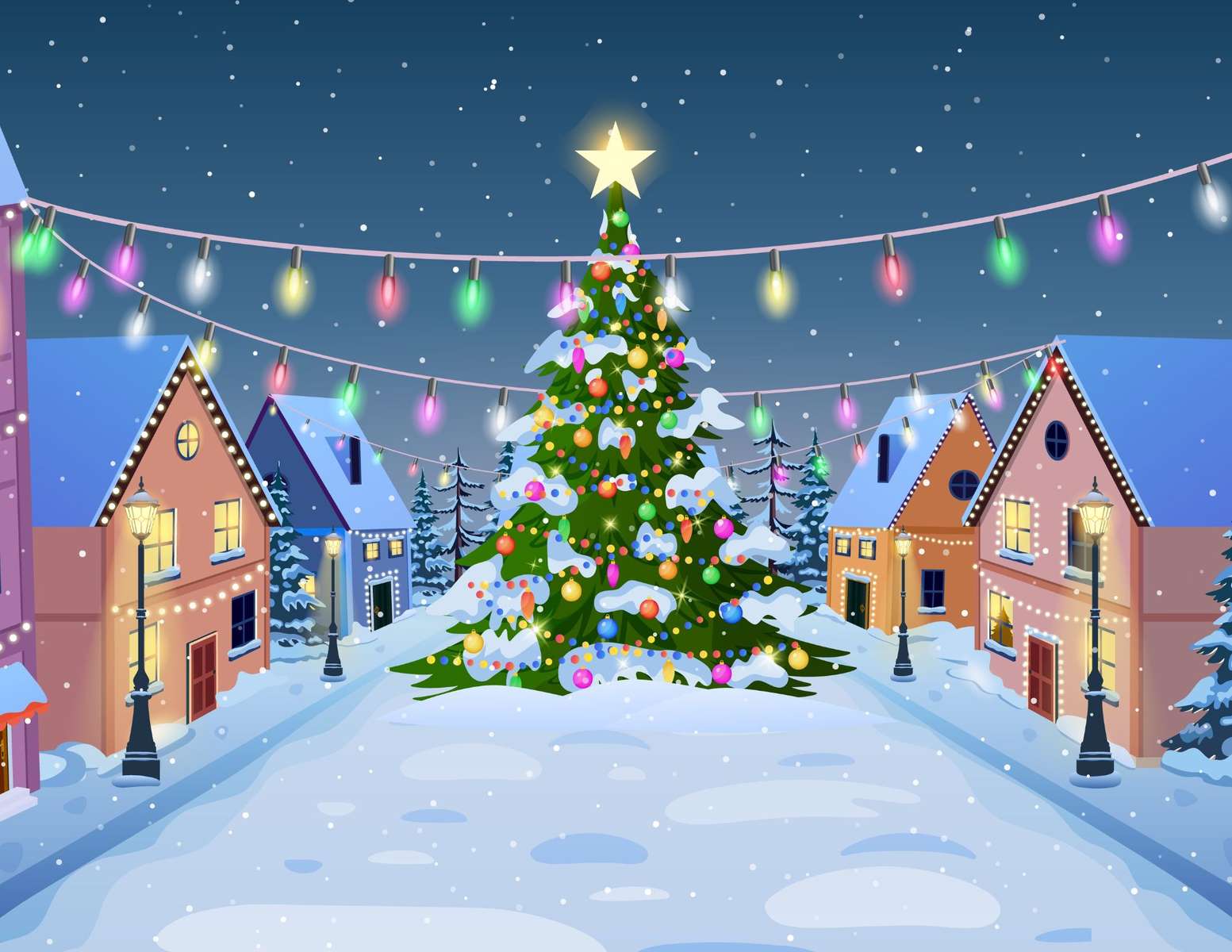 Winterland Online-Puzzle vom Foto