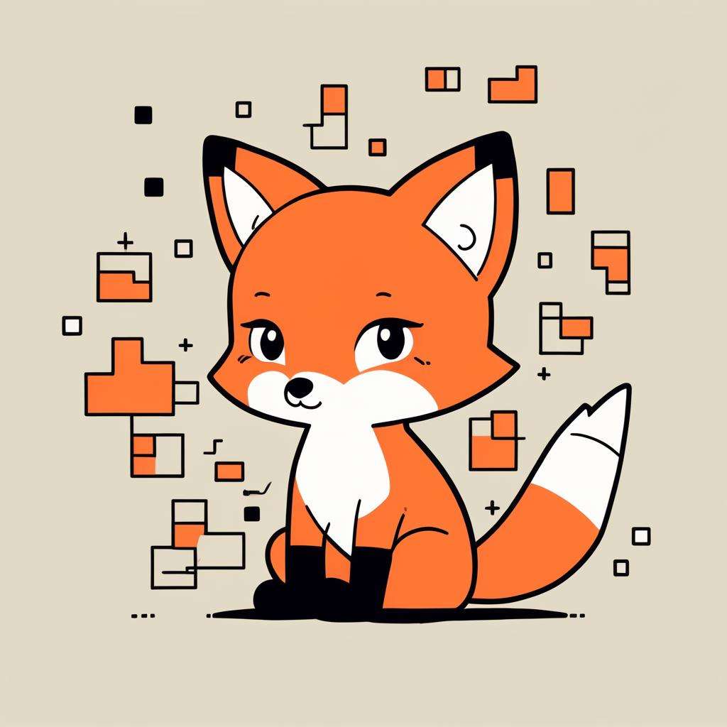 Fox in the Glitch онлайн пъзел