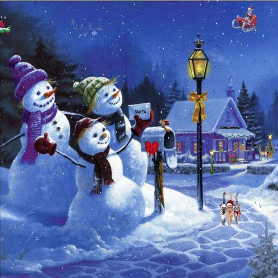 Bonhomme de neige1 puzzle en ligne