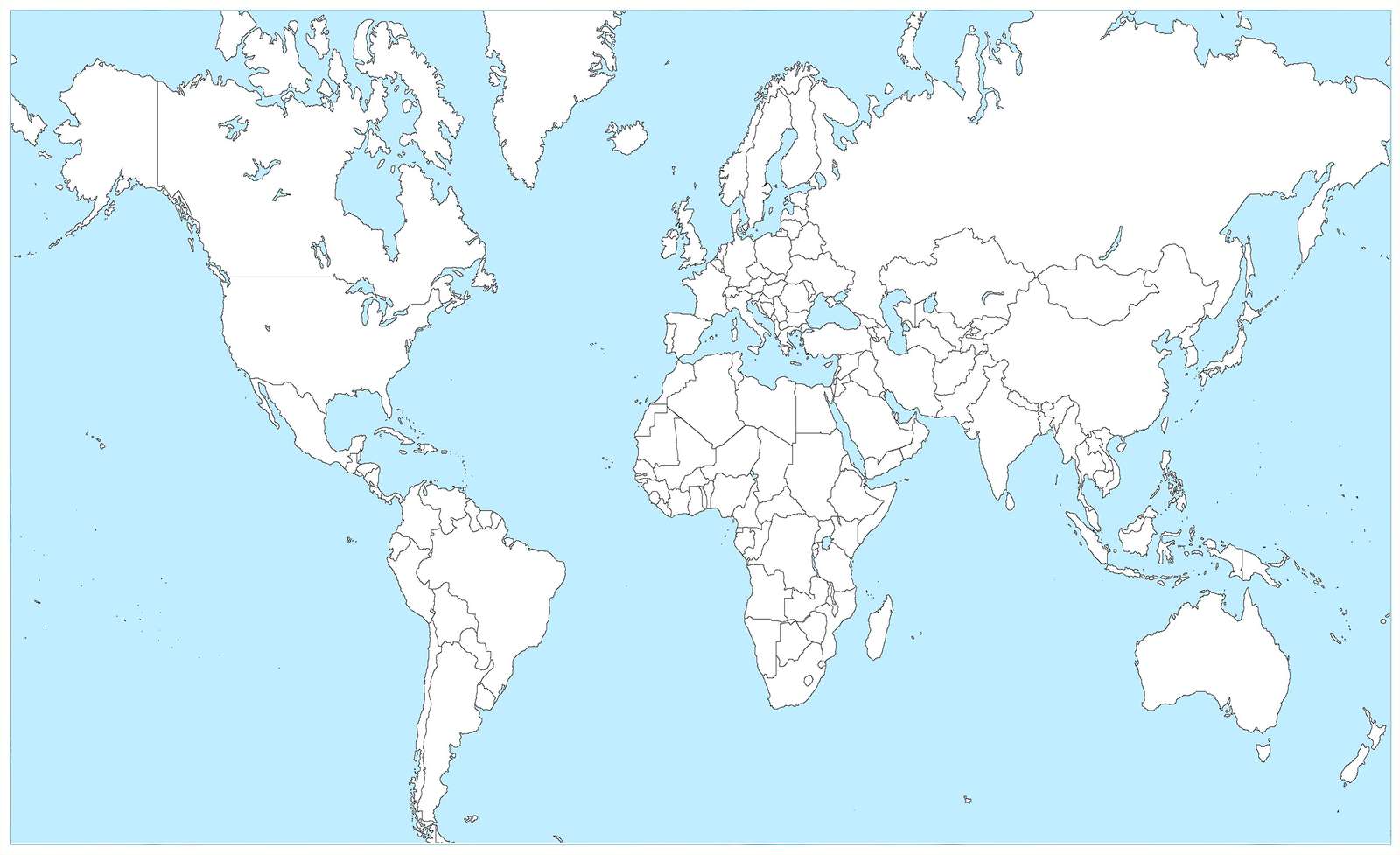 mappa del mondo puzzle online