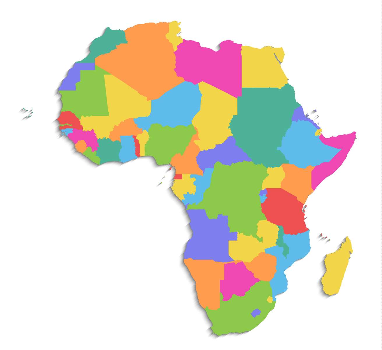 AFRIKA KARTA Pussel online