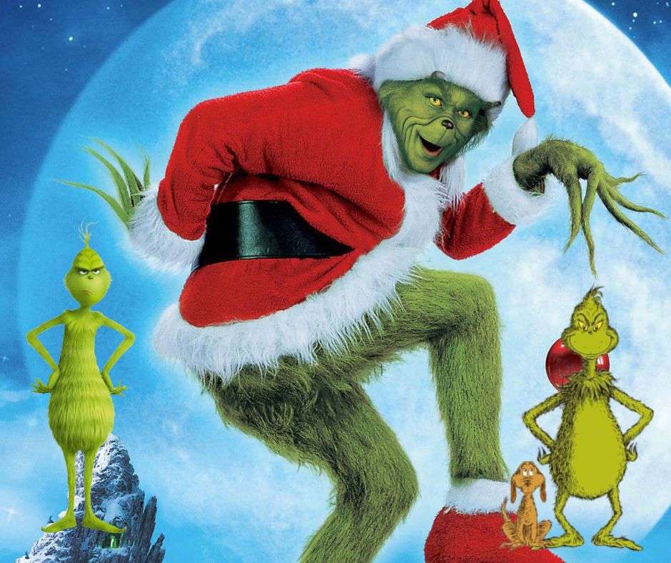 The Grinch stole the Christmas puzzle online from photo